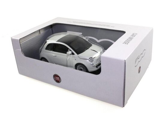 Aanbieding 4 / USB Mouse Fiat 500 NEW (wit)